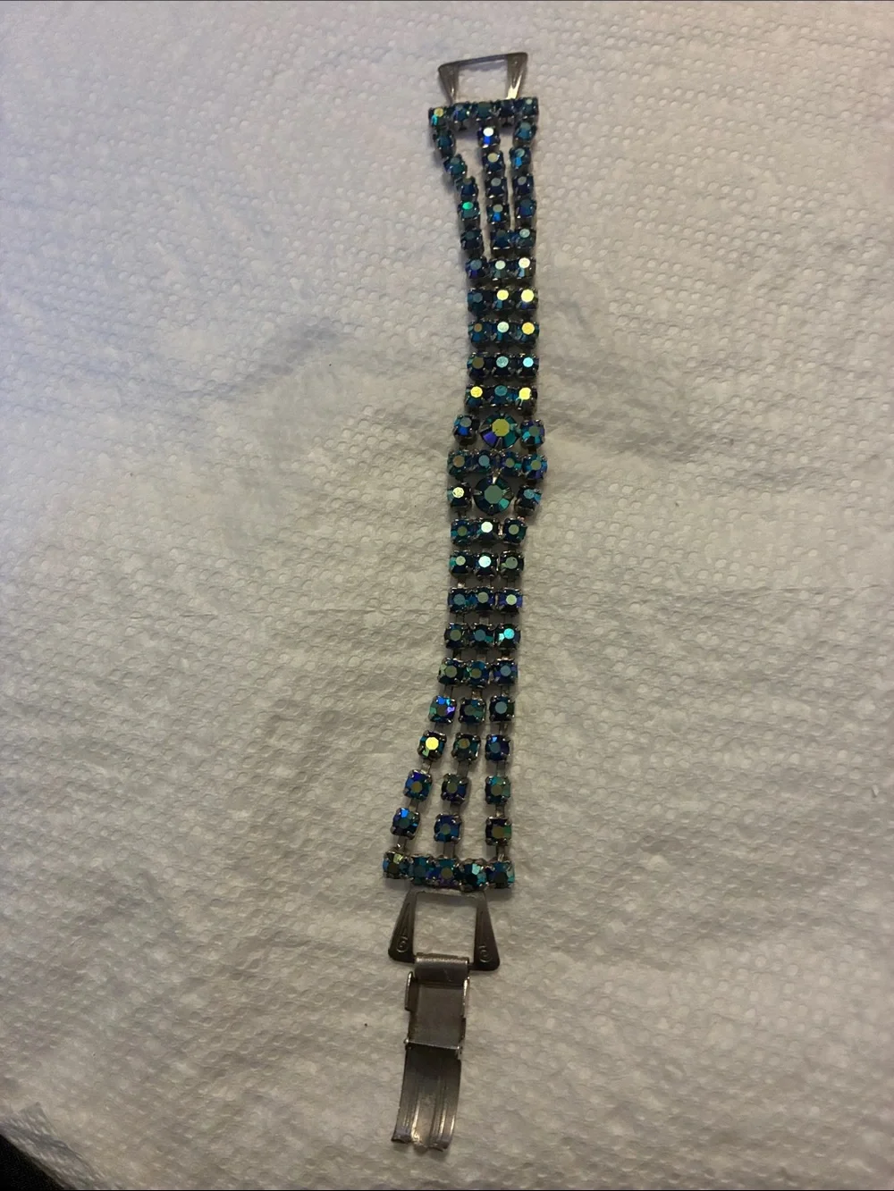Blue Aurora Crystal Multi-Row Bracelet - Women Accessories